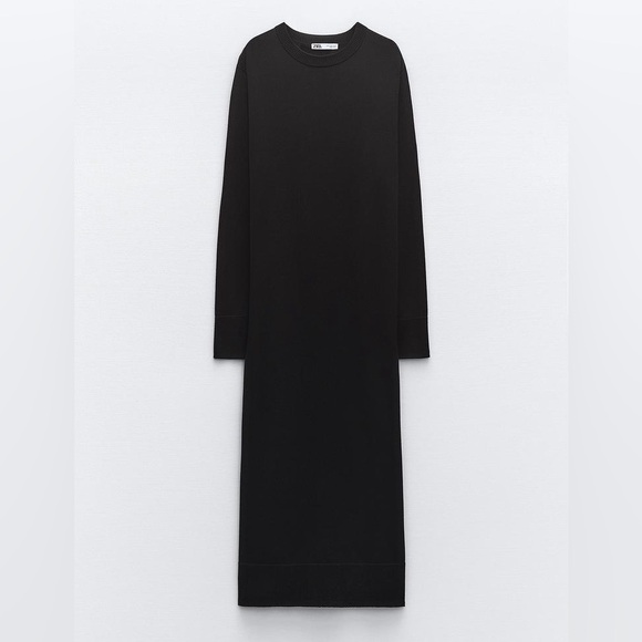 ZARA LONG KNIT DRESS - Picture 5 of 10